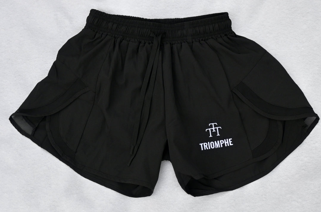 Short Triomphe noir féminin
