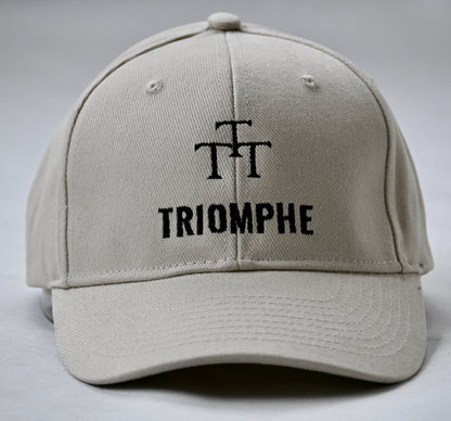 Casquette Beige Brodée Triomphe