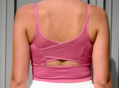 Haut Brassière feminim Rose Triomphe
